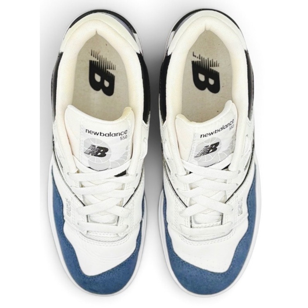New Balance 550 Big Kids Size 6 White Navy Red Leather Basketball Shoes GSB550CN - Picture 5 of 10